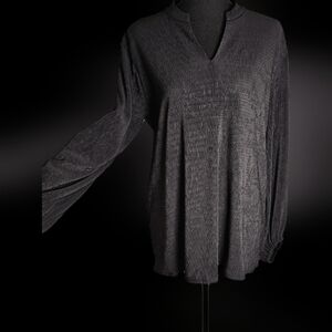 Alfani Black Layering, Dressy Blouse Size xl Black